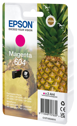 Epson 604, original, magenta Epson 604, original, magenta