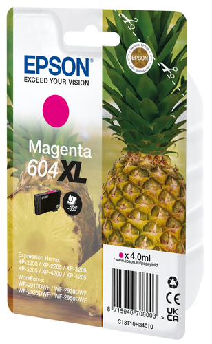 Epson 604XL&comma; original&comma; magenta