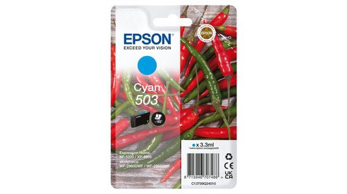 Epson 503, original, cyan Epson 503, original, cyan