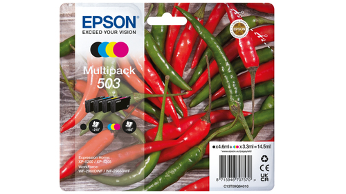 Epson 503&comma; original&comma; schwarz&comma; cyan&comma; magenta&comma; gelb