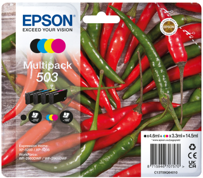 Epson 503&comma; original&comma; schwarz&comma; cyan&comma; magenta&comma; gelb