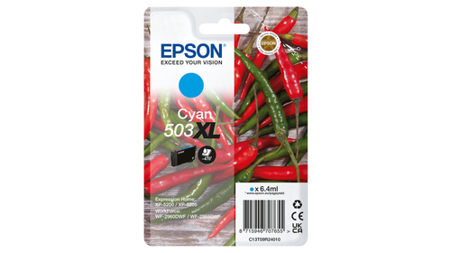 Epson 503XL&comma; original&comma; cyan
