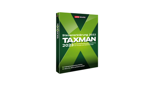 Lexware TAXMAN 2023, Buchhaltung, Box, 1 Lizenz(en), Staffel: 1 Lexware TAXMAN 2023, Buchhaltung, Box, 1 Lizenz(en), Staffel: 1
