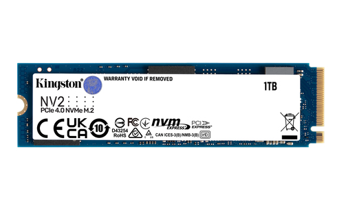 1 TB SSD Kingston Technology 1000G NV2 M&period;2 2280 PCIe 4&period;0 NVMe SSD&comma; lesen&colon; 3500 MB&sol;s&comma; schreiben&colon; 2100 MB&sol;s