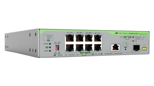 Allied Telesis AT-GS910/10XST-50 Unmanaged Switch, 9x RJ-45 Allied Telesis AT-GS910/10XST-50 Unmanaged Switch, 9x RJ-45