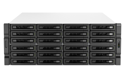 QNAP TS-H3087XU-RP, 64 GB RAM, 30x Einschübe, 4x 2.5 GBit/s LAN, Rack (4U) NAS schwarz, weiß QNAP TS-H3087XU-RP, 64 GB RAM, 30x Einschübe, 4x 2.5 GBit/s LAN, Rack (4U) NAS schwarz, weiß