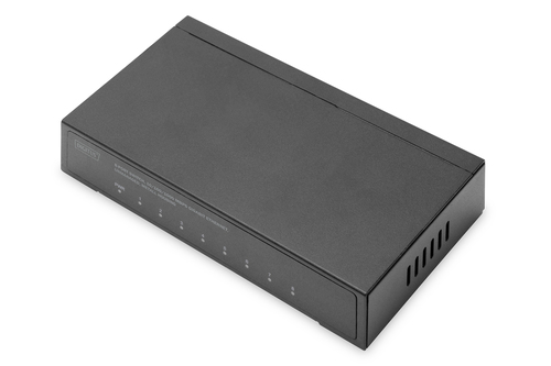 Digitus DN-80066 Unmanaged Switch, 8x RJ-45, Backplane: 16 Gbit/s Digitus DN-80066 Unmanaged Switch, 8x RJ-45, Backplane: 16 Gbit/s