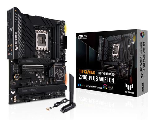 ASUS TUF GAMING Z790-PLUS WIFI D4, ATX LGA 1700 Mainboard, 4x DDR4, max. 128 GB, 1x HDMI 2.1, 1x DisplayPort 1.4, 1x USB-C, WiFi ASUS TUF GAMING Z790-PLUS WIFI D4, ATX LGA 1700 Mainboard, 4x DDR4, max. 128 GB, 1x HDMI 2.1, 1x DisplayPort 1.4, 1x USB-C, WiFi