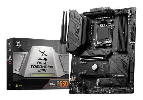 MSI MAG B650 Tomahawk WIFI, ATX AM5 Mainboard, 4x DDR5, max. 128 GB, 1x HDMI 2.1, 1x USB-C, WiFi MSI MAG B650 Tomahawk WIFI, ATX AM5 Mainboard, 4x DDR5, max. 128 GB, 1x HDMI 2.1, 1x USB-C, WiFi