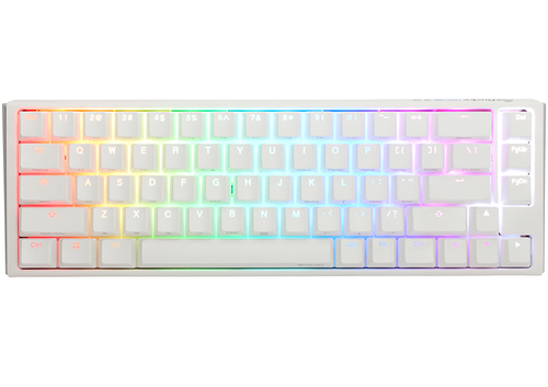 Ducky One 3 Classic Pure White SF wei&szlig; Tastatur&comma; Layout&colon; DE&comma; Cherry MX RGB Black&comma; RGB