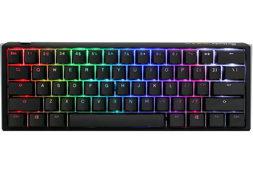 Ducky One 3 Classic Mini schwarz&comma; wei&szlig; Tastatur&comma; Layout&colon; DE&comma; Cherry MX RGB Silent Red&comma; RGB