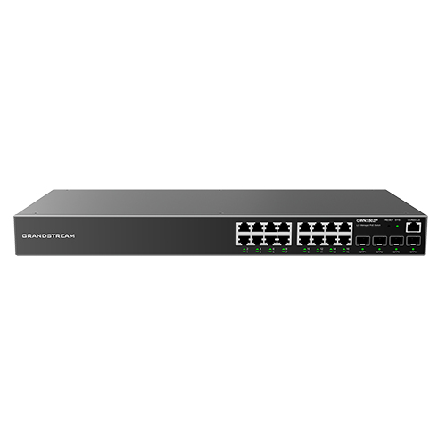 Grandstream Networks GWN7802P L2+ Managed Switch, 16x RJ-45, Backplane: 40 Gbit/s, PoE Grandstream Networks GWN7802P L2+ Managed Switch, 16x RJ-45, Backplane: 40 Gbit/s, PoE