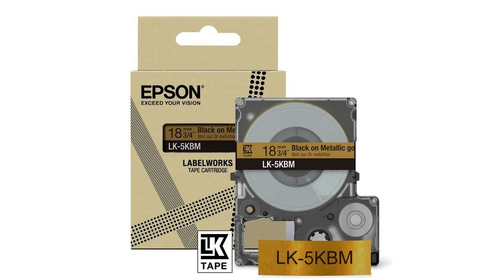 Epson LK-5KBM Schwarz&comma; Gold