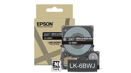 Epson LK-6BWJ Schwarz&comma; Wei&szlig;
