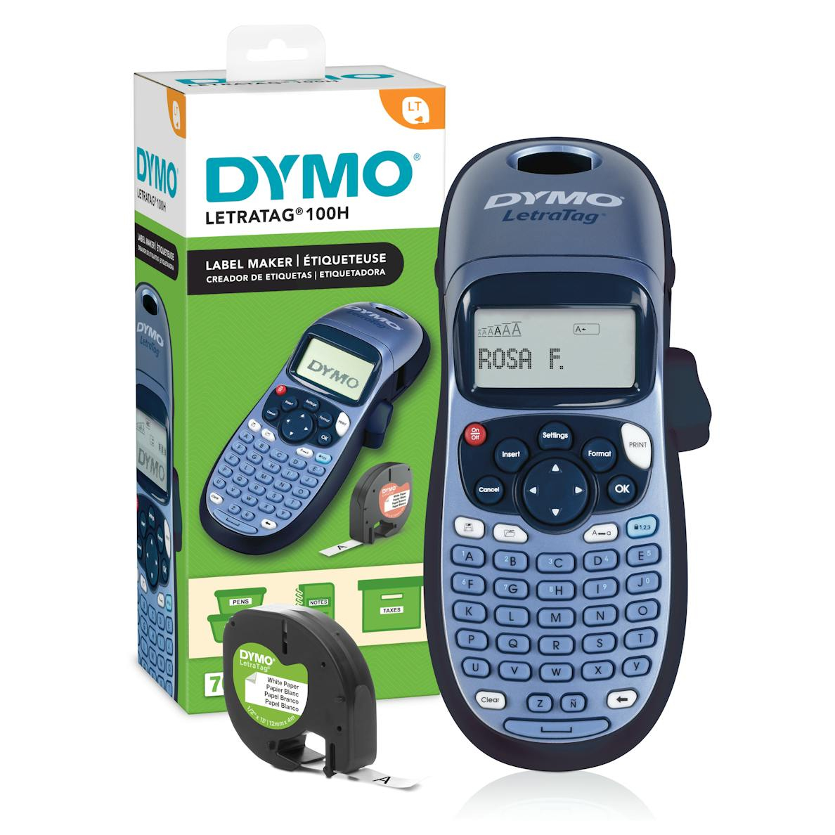 Dymo LetraTag LT-100H blau Beschriftungssystem Dymo LetraTag LT-100H blau Beschriftungssystem