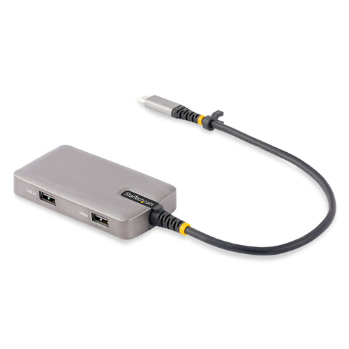 StarTech.com 104B-USBC-MULTIPORT, USB 3.2 Gen 1 (3.1 Gen 1) Type-C, schwarz, silber, USB Power Delivery, Kunststoff Gehäuse StarTech.com 104B-USBC-MULTIPORT, USB 3.2 Gen 1 (3.1 Gen 1) Type-C, schwarz, silber, USB Power Delivery, Kunststoff Gehäuse