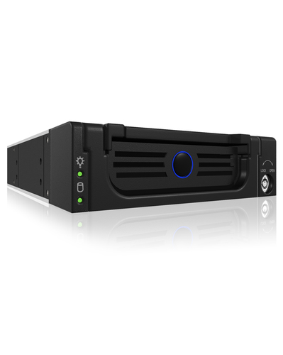ICY BOX Wechselrahmen SATA2 Black Blue Circle