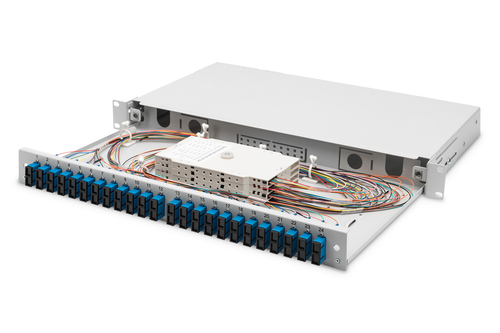 Digitus LWL Splei&szlig;box&comma; 1HE&comma; best&uuml;ckt&comma; 24x SC DX&comma; OS2