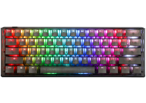 Ducky One 3 Aura Mini schwarz Tastatur&comma; Layout&colon; US International&comma; Cherry MX RGB Silent Red&comma; RGB