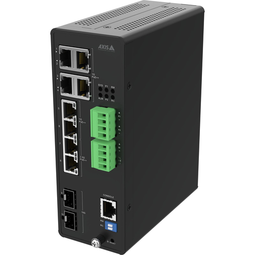 Axis 02621-001 Managed Switch&comma; 8x RJ-45&comma; Backplane&colon; 62 Gbit&sol;s&comma; PoE