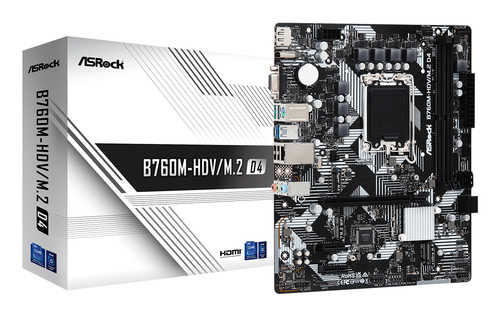 Asrock B760M-HDV/M.2 D4 Intel B760 LGA 1700 micro ATX