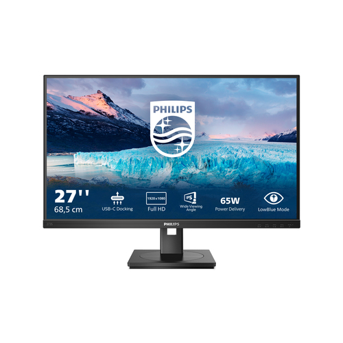 27 Zoll Philips 273S1/00, 68,6cm TFT, 75 Hz, Full HD, 4ms, 1x HDMI, 1x DP, integrierter USB-Hub 27 Zoll Philips 273S1/00, 68,6cm TFT, 75 Hz, Full HD, 4ms, 1x HDMI, 1x DP, integrierter USB-Hub
