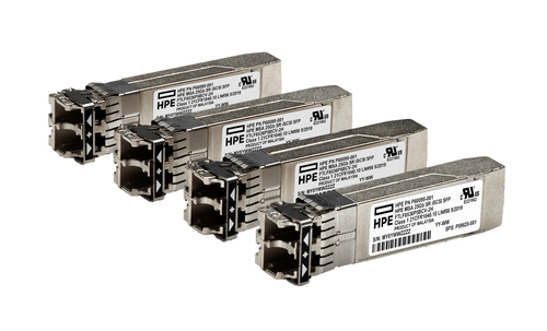 HPE MSA 25Gb SFP28 Short Range 4-pack iSCSI Transceiver&comma; 25 Gigabit Ethernet&comma; silber