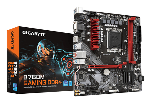 GIGABYTE B760M GAMING DDR4, micro ATX LGA 1700 Mainboard, 2x DDR4, max. 64 GB, 1x HDMI 2.0, 1x DisplayPort 1.2, 1x USB-C GIGABYTE B760M GAMING DDR4, micro ATX LGA 1700 Mainboard, 2x DDR4, max. 64 GB, 1x HDMI 2.0, 1x DisplayPort 1.2, 1x USB-C