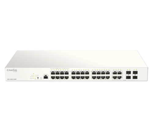 D-Link DBS-2000-28MP/E L2 Managed Switch, 24x RJ-45, Backplane: 56 Gbit/s, PoE D-Link DBS-2000-28MP/E L2 Managed Switch, 24x RJ-45, Backplane: 56 Gbit/s, PoE