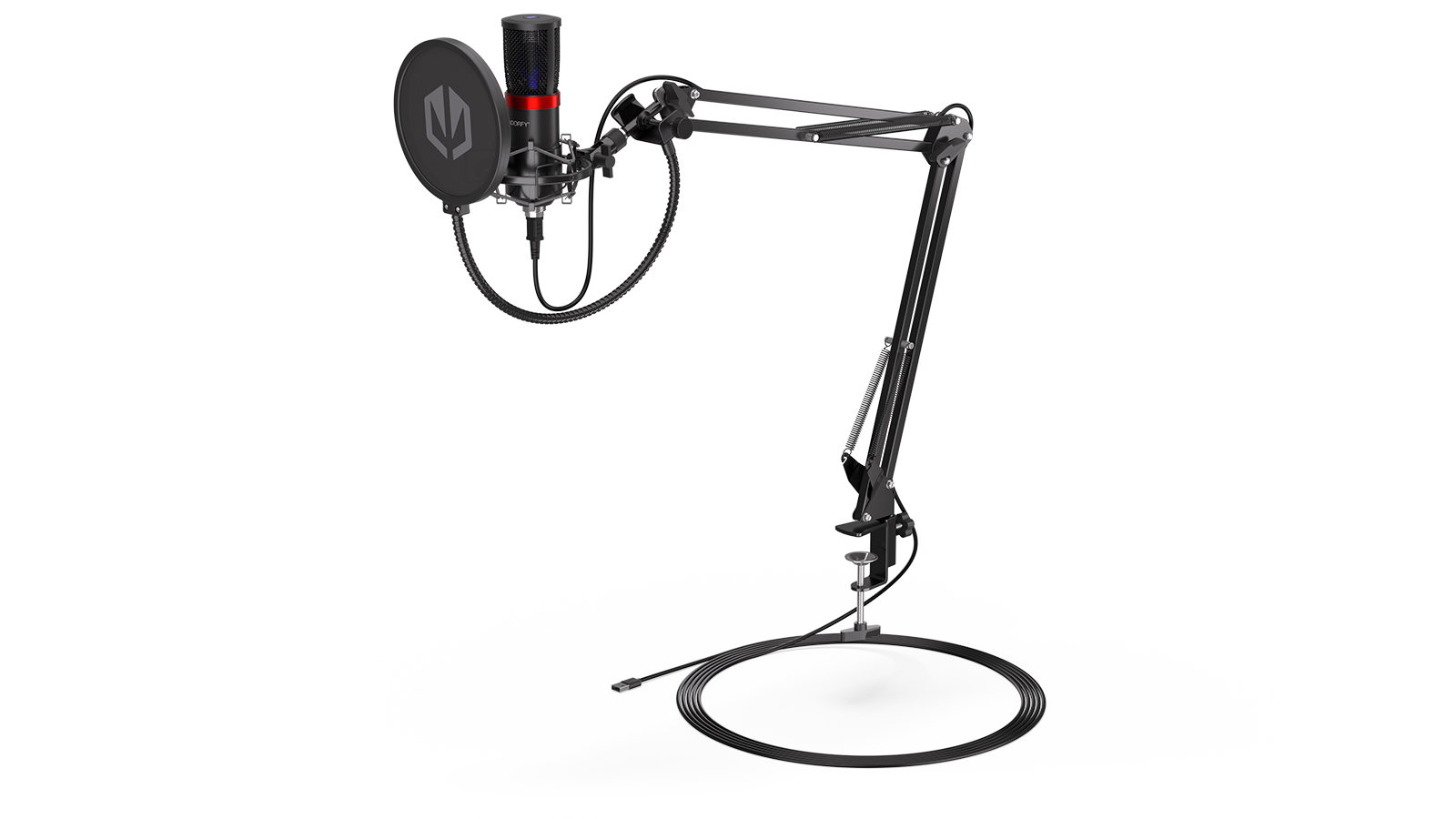 ENDORFY Solum Streaming schwarz, USB-B, Streaming-Mikrofon, Tischmikrofon