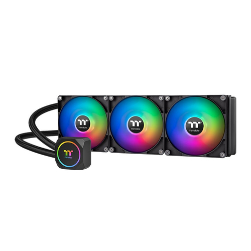 Thermaltake TH420 ARGB Sync, schwarz, Komplett-Wasserkühlung, 500-1800rpm, 3,02 mmH2O, 4-polig Thermaltake TH420 ARGB Sync, schwarz, Komplett-Wasserkühlung, 500-1800rpm, 3,02 mmH2O, 4-polig