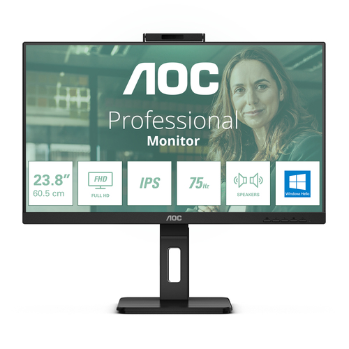23.8 Zoll AOC 24P3CW, 60,5cm TFT, 100 Hz, Full HD, 4ms, 1x HDMI, 1x DP, integrierte Kamera, integrierter USB-Hub 23.8 Zoll AOC 24P3CW, 60,5cm TFT, 100 Hz, Full HD, 4ms, 1x HDMI, 1x DP, integrierte Kamera, integrierter USB-Hub