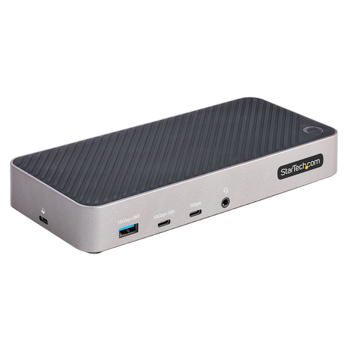 StarTech&period;com 116E-USBC-DOCK&comma; USB 3&period;2 Gen 2 &lpar;3&period;1 Gen 2&rpar; Type-C&comma; grau&comma; silber&comma; USB Power Delivery&comma; Kunststoff Geh&auml;use