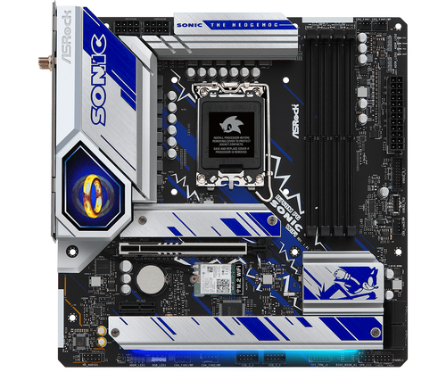 Asrock B760M PG SONIC WIFI&comma; micro ATX LGA 1700 Mainboard&comma; 4x DDR5&comma; max&period; 128 GB&comma; 1x HDMI&comma; 1x DisplayPort 1&period;4&comma; 1x USB-C&comma; WiFi
