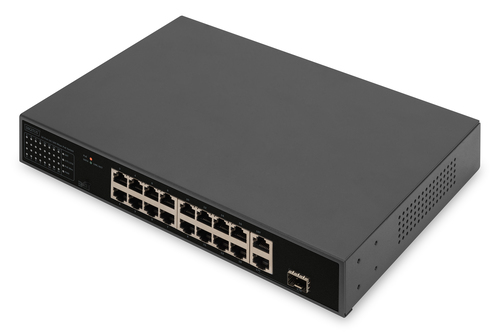Digitus DN-95355 Unmanaged Switch&comma; 16x RJ-45&comma; PoE