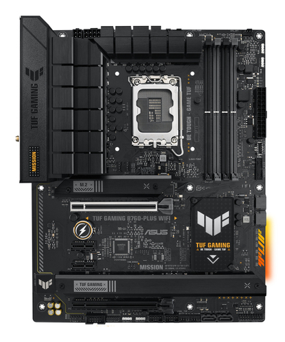 ASUS TUF Gaming B760-Plus WIFI&comma; ATX LGA 1700 Mainboard&comma; 4x DDR5&comma; max&period; 128 GB&comma; 1x HDMI 2&period;1&comma; 1x DisplayPort 1&period;4&comma; WiFi
