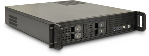 Inter-Tech 2U-2504&comma; Rack&comma; schwarz