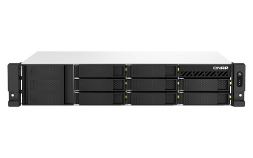 QNAP TS-864EU-RP&comma; 8 GB RAM&comma; 8x Einsch&uuml;be&comma; 2x 2&period;5 GBit&sol;s LAN&comma; Rack &lpar;2U&rpar; NAS schwarz
