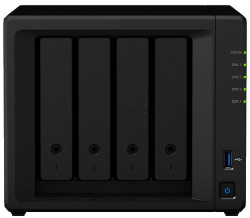 Synology DS423&plus;&comma; 2 GB RAM&comma; 4x Einsch&uuml;be&comma; 2x 1 GBit&sol;s LAN&comma; Rack &lpar;8U&rpar; NAS schwarz