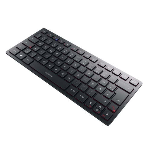 CHERRY KW 9200 MINI Tastatur Universal USB &plus; RF Wireless &plus; Bluetooth QWERTZ Deutsch Schwarz