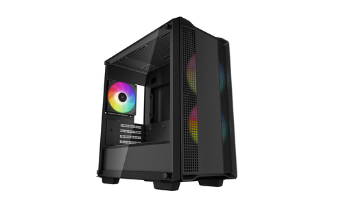 DeepCool CC360 ARGB, Mini Tower, schwarz, Glasfenster DeepCool CC360 ARGB, Mini Tower, schwarz, Glasfenster