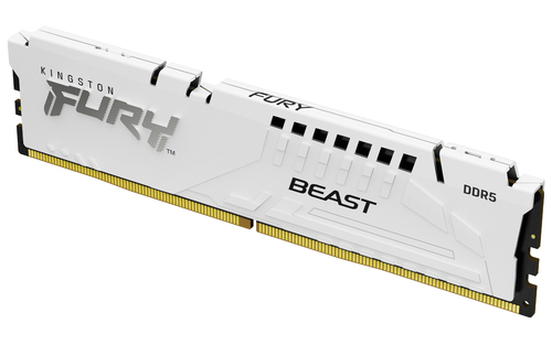 DDR5RAM 16 GB DDR5-5200&comma; Kingston Technology FURY Beast 16GB 5200MT&sol;s DDR5 CL40 DIMM White XMP&comma; DIMM&comma; CL40