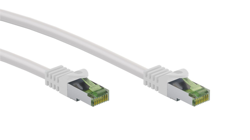 7,5m Patchkabel Cat8.1, S/FTP, weiß, Kupfer, Goobay 7,5m Patchkabel Cat8.1, S/FTP, weiß, Kupfer, Goobay