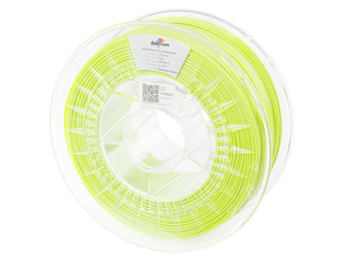 Spectrum Filaments PLA Premium&comma; Polyactics&auml;ure &lpar;PLA&rpar;&comma; fluoreszierend gelb&comma; 1 kg