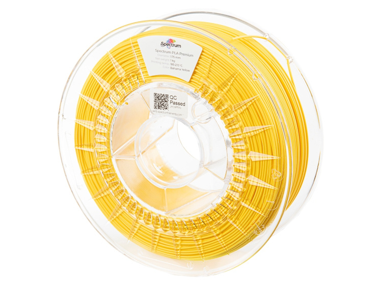 1.75mm Spectrum Filament PLA, Bahama Yellow (RAL 1018) 1000g, 3D-Druckmaterial 1.75mm Spectrum Filament PLA, Bahama Yellow (RAL 1018) 1000g, 3D-Druckmaterial