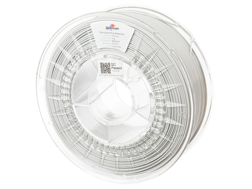 Spectrum Filaments PLA Premium, Polyacticsäure (PLA), hellgrau, 1 kg Spectrum Filaments PLA Premium, Polyacticsäure (PLA), hellgrau, 1 kg