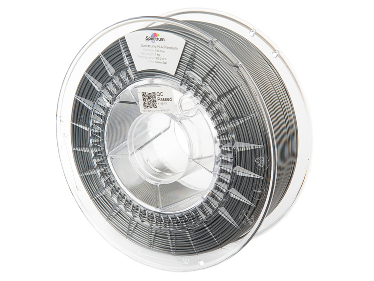 Spectrum PLA, Silver Star, 1.75mm 1000g, 3D-Druckmaterial Spectrum PLA, Silver Star, 1.75mm 1000g, 3D-Druckmaterial