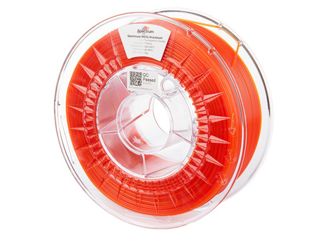 Spectrum Filaments PET-G Premium 1&period;75mm&comma; Polyethylenterephthalatglycol &lpar;PETG&rpar;&comma; orange&comma; transparent&comma; 1 kg