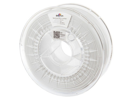 Spectrum Filaments PET-G HT100, Polyethylenterephthalatglycol (PETG), weiß, 1 kg Spectrum Filaments PET-G HT100, Polyethylenterephthalatglycol (PETG), weiß, 1 kg