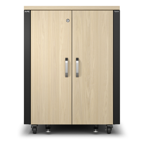 APC NetShelter Soundproof Serverschrank&comma; 17HE&comma; 230V&comma; 1000H x 750B x 1134T mm&comma; Ahorn